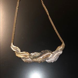 Two-tone Feather Necklace